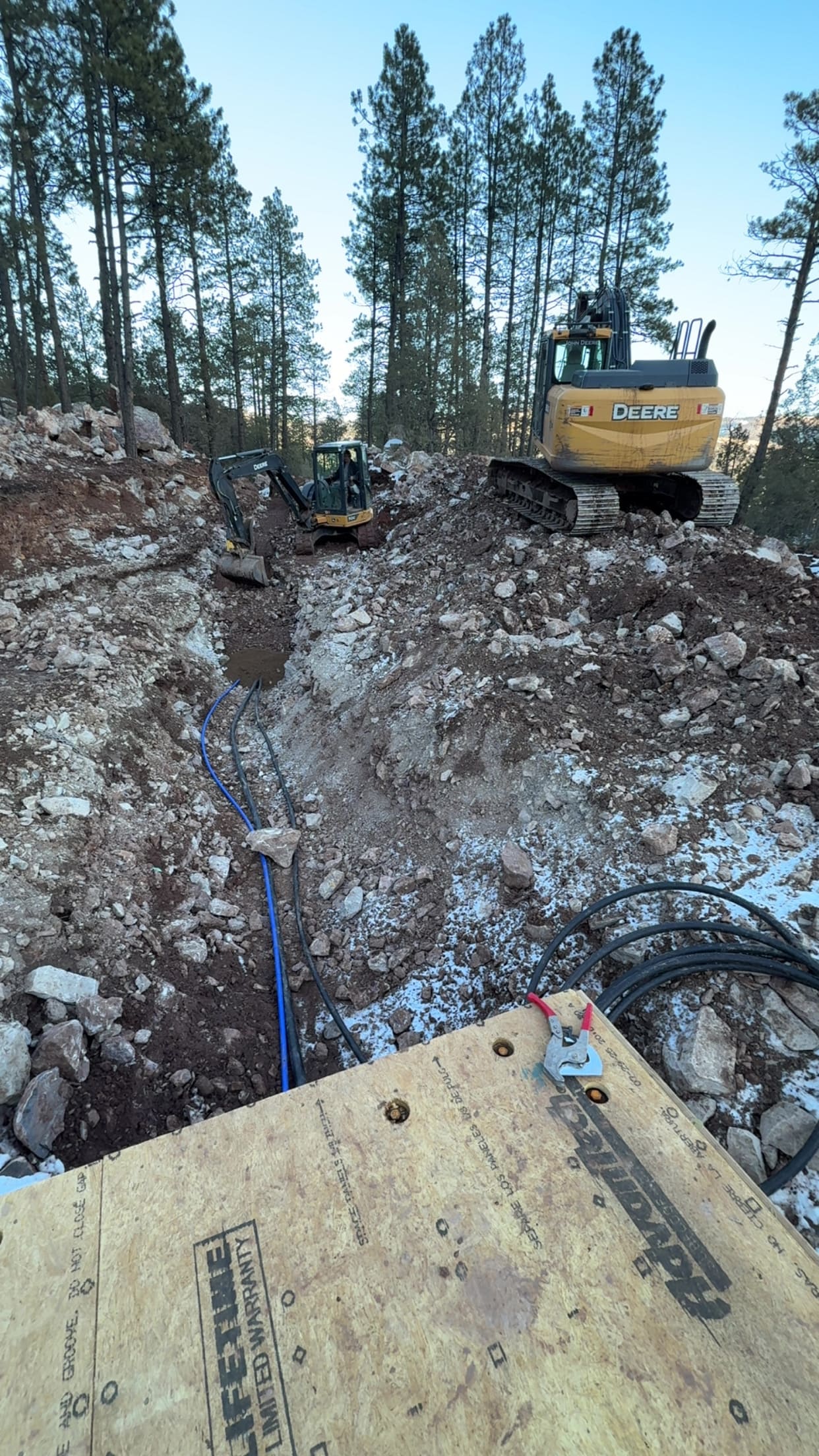 Waterline installation at Glacier Club